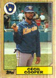 1987 Topps Baseball Cards      010      Cecil Cooper
